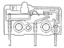 Mikroswitch m. kort rullebolt arm - 3A/250V, ON-(ON), lodde