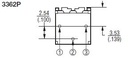 Single-turn trimmepotmeter - Horisontal, 500mW, 1Mohm