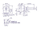 Potmeter - 470kOhm lin. m. kontakt (Ø6mm)