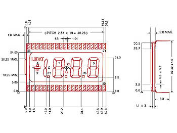 3 1/2 DIGIT LCD DISPLAY I1048