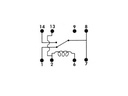 REED relæ - 12VDC / 0,5A maks. 10W, 1 x omskifter (DIP14-8)