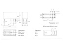 Vertikalt relæ - 24VDC / 16A, 1 x omskifter (SPDT)