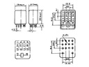 Heavy-duty relæ - 12V / 3A 4 x omskifter (JQX-13F)