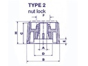 Drejeknap til 4mm aksel - 28mm, Sort