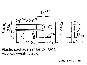 Temperatursensor - LM335Z -40 til 100°C (TO92)
