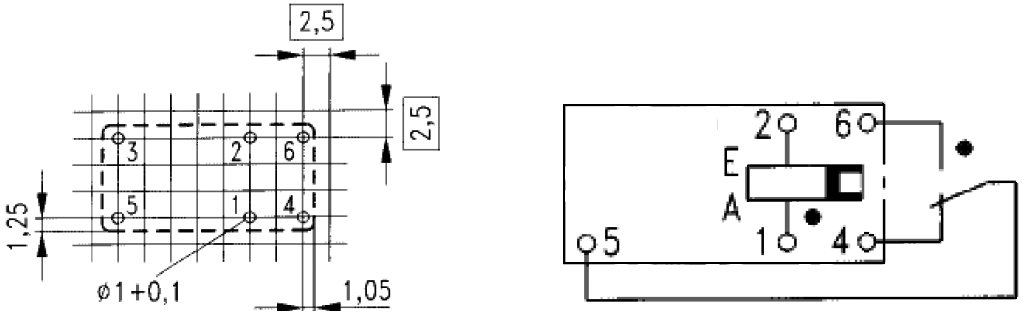 Signal relæ - 24VDC, 2A, 1 x omskifter (SPDT)