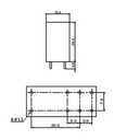 Miniature relæ - 24VDC / 16A, 1 x omskifter (SPDT)
