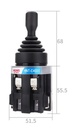 HNT-C4022 4-pos. Joystick kontakt, låsende (4NO)