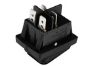 Vippekontakt - 2P OFF-ON, 250V/16A, Sort (IP65)