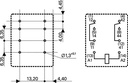 Heavy duty relæ - 24VDC / 12A, 2 x omskifter (DPDT)