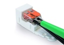 Mont.holder 221-serie klemmemuffe, lodret, snap-in, Sort
