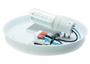 Mont.holder 221-serie klemmemuffe, lodret, snap-in, Sort
