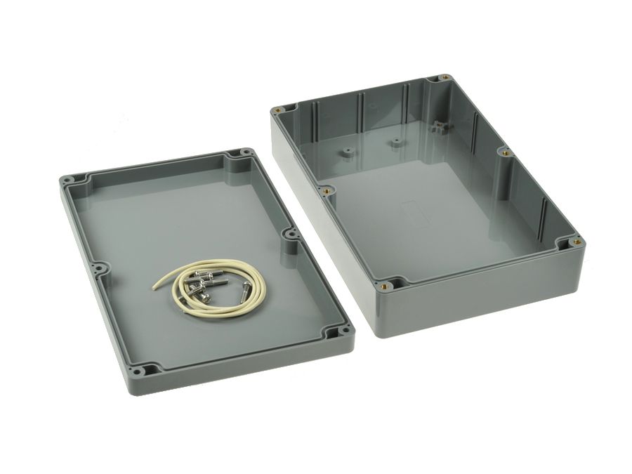 G317 plastkabinet - Mørkegrå, IP65 (222x146x55mm)