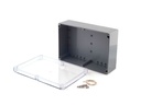 G378C plastkabinet - Klart låg, IP65 (185x275x95mm)