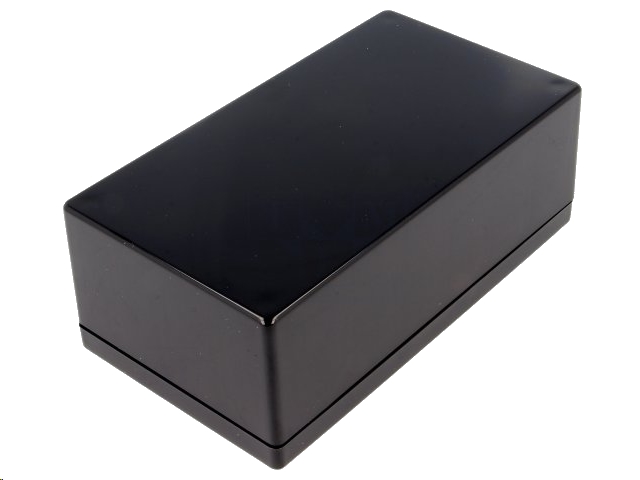 G1098 plastkabinet - Sort (135x75x50mm)
