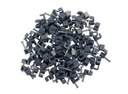 Kabelsøm-clips - Flad 3x4mm, Grå (100 stk. box)