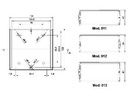 TEKO ABS kabinet - Sort (129x134x47mm)