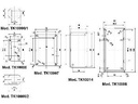 TEKO "sæbe" ABS kabinet - Sort (131x65x30,5mm)