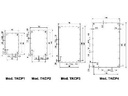 TEKO kabinet CP/3 - Grå (160x96x67mm)