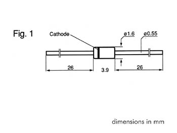 Zenerdiode - 3V / 0,5W (DO35)