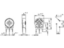 Lodret trimmepotmeter - 470ohm, stor 15mm, spindel (PT15)