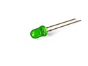 5mm LED - Rund, Grøn, Vandklar (80mcd 20°)