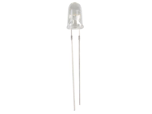 5mm UHB LED - Rund GUL vandklar (8200mcd 15°)