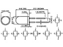 5mm LED - Bipolar Tofarve, RØD/GRØN, 50/40mcd (60°)