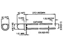 3mm LED - Selvblinkende GRØN diffus, 9V (15mcd 60°)