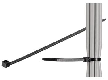 Kabelstrips - 2,5x200mm vejrbest. Sort (100 stk.)