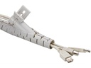 Fleksibel kabelsamler - Ø20mm, Sort (2,5m)