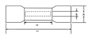 Ledningssamlemuffe, krympeflex m lim - 1,5-2,5mm² (10 stk.)
