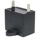 CBB61 motor kondensator - 2uF / 450V, ±5%, m. spadestik