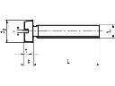 Maskinskrue, cylindrisk - M3x10mm, ligekærv (25 stk.)