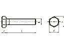 Sætskrue (Bolt), sekskant - M8x10mm, HEX-13mm (25 stk.)