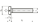 Maskinskrue, panhoved - M3x6mm, ligekærv (25 stk.)