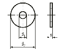 Spændeskive - M4 x Ø12mm, stål (50 stk.)