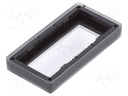 Gummihætte til vippekontakt - Transparent (37x19,2mm)