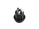 Vippekontakt - 2P OFF-ON (DPST) 20A/12Vdc Rød LED (IP65)