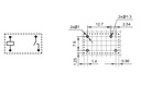 Subminiature relæ - 12VDC / 5A-250VAC, 1 x slutte (SPST-NO)