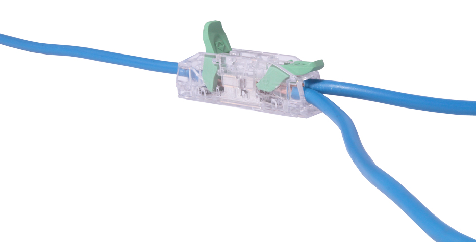 Inline klemme-samlemuffe - 0,2-4mm², 32A, alle ledningstyper
