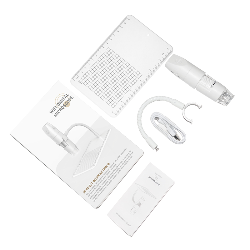 WiFi mikroskop - 2MP, 1000X, 8 LED, App (IOS, Android, PC)