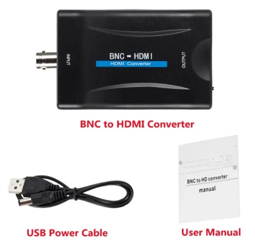 HDMI konverter - BNC til HDMI (analog)