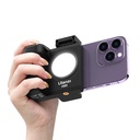 Bluetooth smartphone holder m. LED-lys, 1/4" tripod-gevind