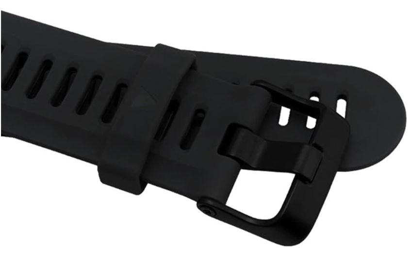 Urrem til Garmin Fenix 6X / 5X / 3 HR - 26mm silikone, Sort