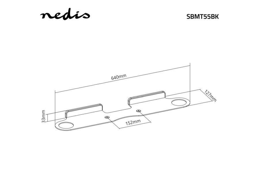 SONOS® BEAM™ vægbeslag - Sort
