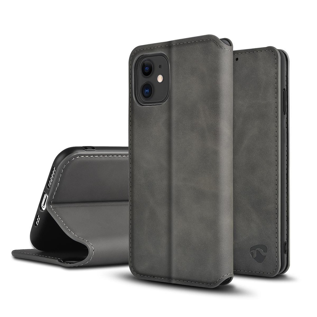 Blødt lommebogs cover til Apple iPhone 11 - Sort