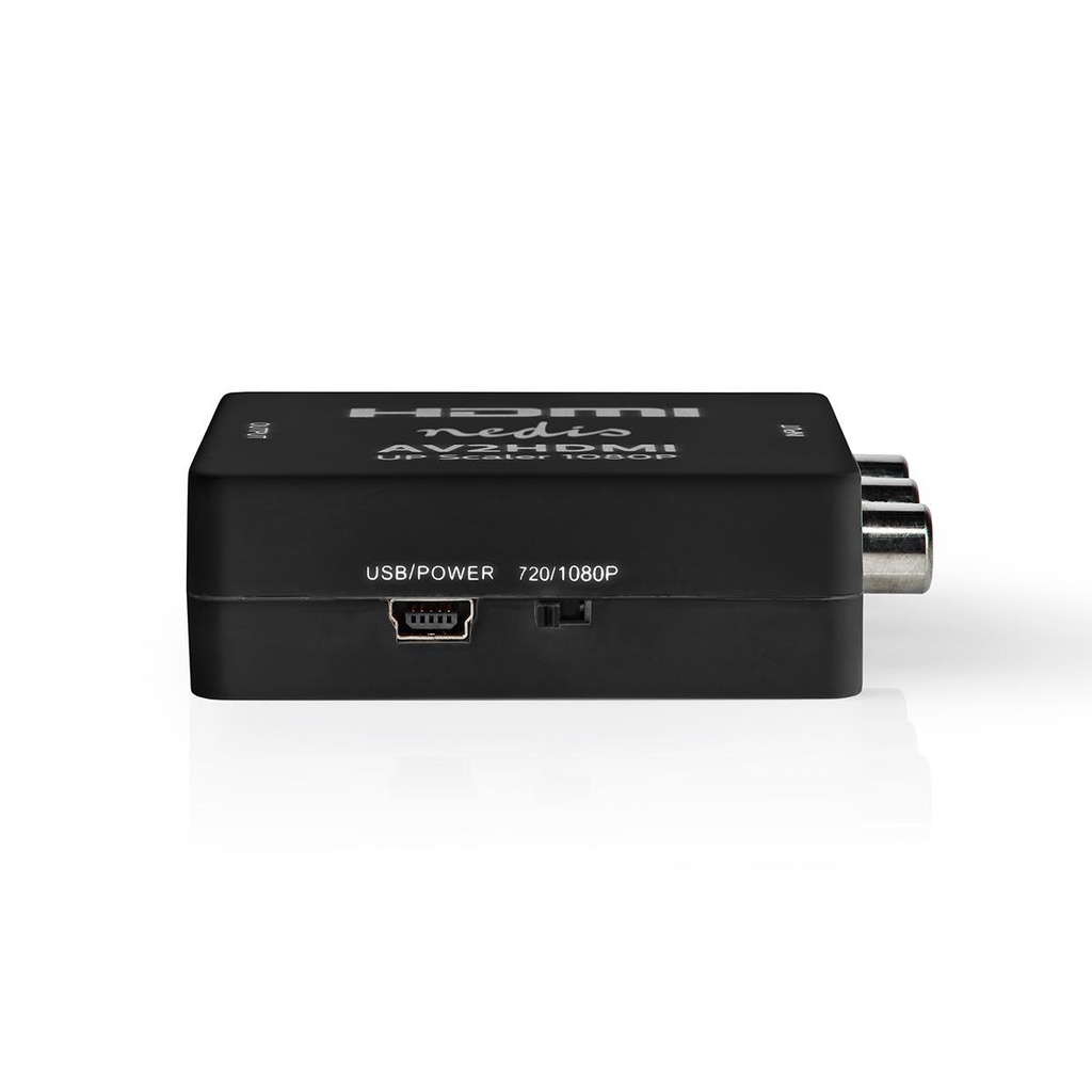 HDMI konverter - Video komposit + audio til HDMI