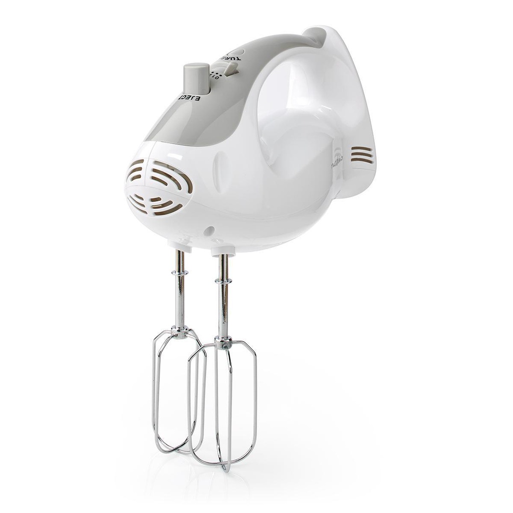 Håndmixer - 200W, 5 hastigheder, Turbofunktion, Hvid