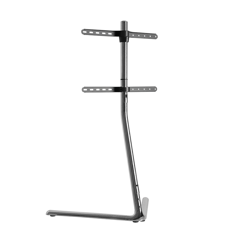 TV gulvstand - 49-70". V-fod, maks. 40kg, Krom